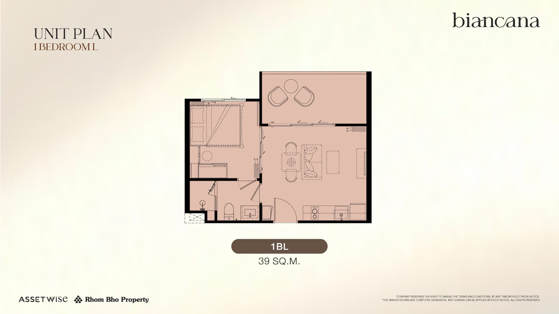 1 BEDROOM L