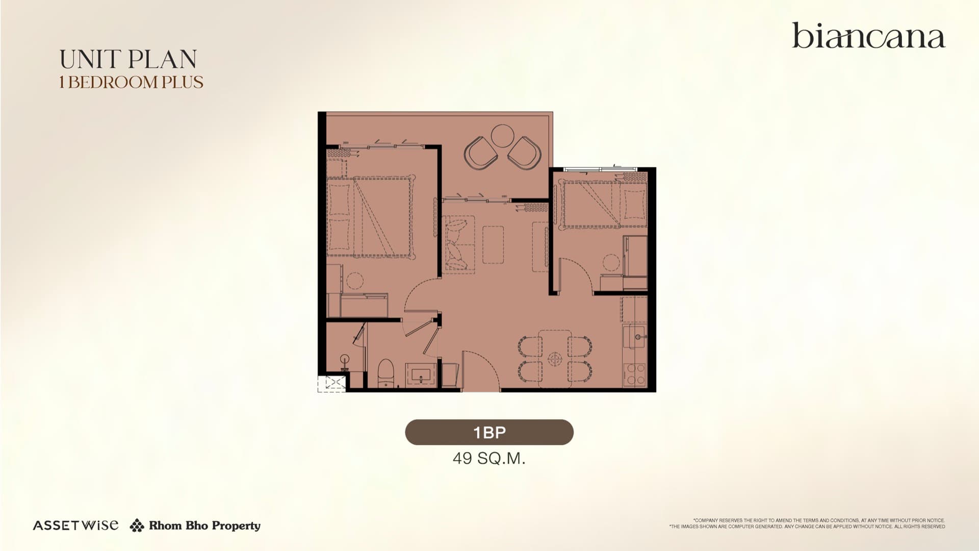 1 BEDROOM PLUS
