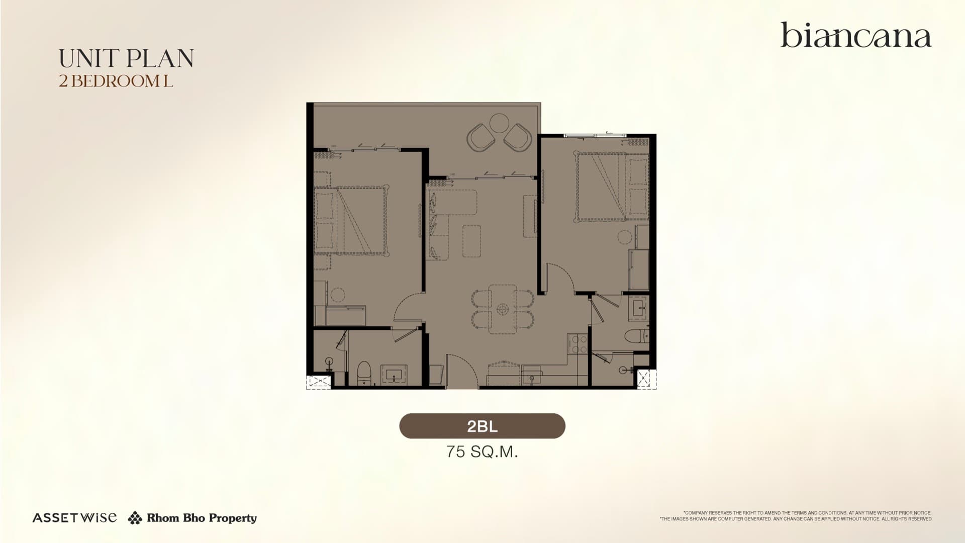 2 BEDROOM L